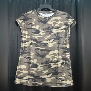 Camouflage Print Women's Top